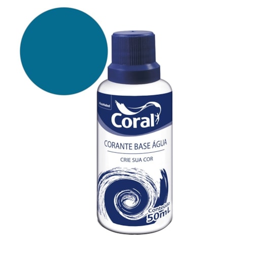 Complemento Parede Corante Azul 50ml Coral - Imagem principal - 03bfc9f9-7105-4700-8133-12c95b59bf43