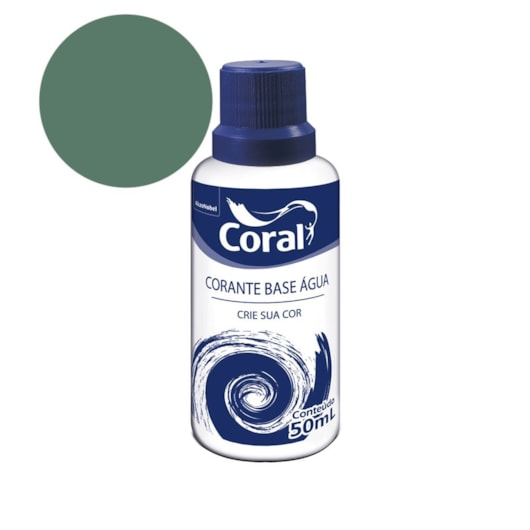 Complemento Parede Corante Verde 50ml Coral - Imagem principal - 0201aeb8-2c31-47fe-bd9e-a2d5266facd2