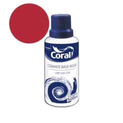 Complemento Parede Corante Vermelho 50ml Coral