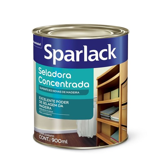 Complemento Verniz Seladora Concentrada Acetinado Transparente 900ml Sparlack Coral - Imagem principal - 841c50f7-e63e-4c88-a801-25be07a46dbc