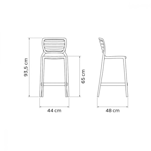 Conjunto 4 Cadeiras Sofia Summa Alta Resistência Grafite Tramontina - Imagem principal - 8fa7e822-6215-46db-9f92-4ad8017a2a73