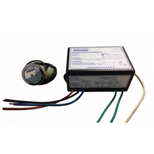 Conjunto Acionador Eletrônico em ABS Cromado C/ 01 Comando S/ Sensor de Nível Ouro Fino - Imagem principal - 82c4dd21-e716-441f-93be-f977eaf67205