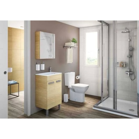 Conjunto Vaso Sanitário E Caixa Acoplada Com Duplo Acionamento Debba Classic Branco Roca - Imagem principal - 6cc8c7b5-6869-4088-bfb4-0530556b8692
