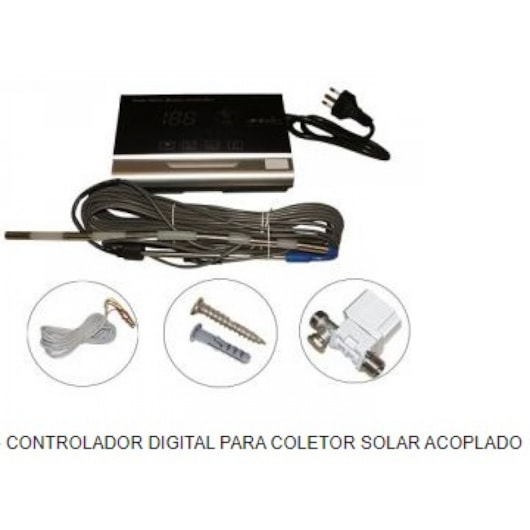 Controlador Digital Para Coletor Solar Acoplado Komeco - Imagem principal - 844027b2-279d-40ca-a8b1-e4a008340c2a
