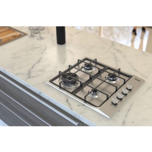 Cooktop A Gás 4 Queimadores Square 4gx He 60 Inox 94701/214 Bivolt Tramontina - Imagem principal - 5831b527-9e5a-4e16-b030-68b00f90ed9c