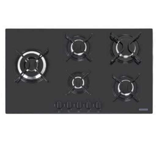 Cooktop A Gás 5 Bocas Side Plus 5gg Tri 90  94709/301 Bivolt Vidro Preto Tramontina - Imagem principal - fbddd786-cd4a-4849-8048-96f046b36687