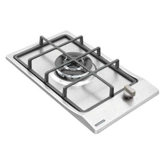 Cooktop a Gás Dominó em Aço Inox e Trempes em Ferro Fundido com Acendimento Superautomático 1 Queimador Tramontina - Imagem principal - 504bbc7a-a48a-4bb4-a486-85a063d20d09