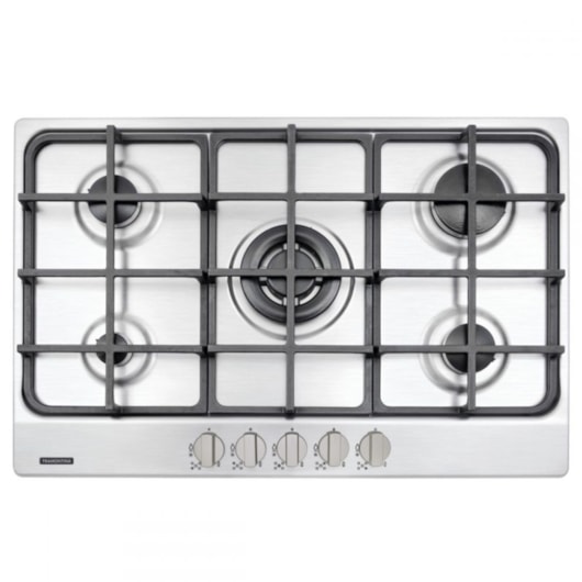 Cooktop A Gás Em Aço Inox New Penta 5 Bocas Com Acendimento Automático Tramontina - Imagem principal - 687d586e-24d6-43d5-a9c0-b392f8b456e8