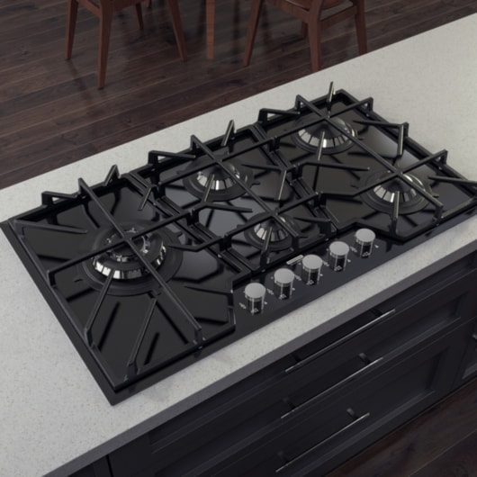 Cooktop A Gás Em Vidro Temperado Design Collection Penta Glass Full 5G B 90 Safe Tramontina - Imagem principal - 1c744d15-b734-445a-b6ee-7e8685e825cc