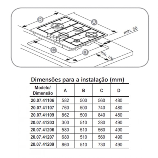 Cooktop A Gás Montreal Vidro Debacco 60Cm 4 Bocas - Imagem principal - bdd5f81b-ae68-42d5-98b1-61423e441b5a