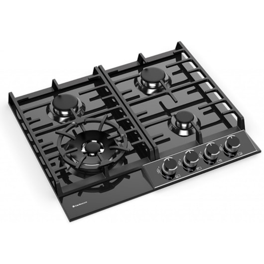 Cooktop A Gás Montreal Vidro Debacco 60Cm 4 Bocas - Imagem principal - bce0f1e0-40f7-49ad-a79c-ea466a707ef8