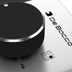 Cooktop A Gás Zurique Aço Inox Debacco 4 Bocas 60cm