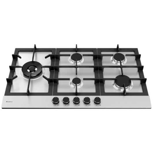 Cooktop A Gás Zurique Aço Inox Debacco 90Cm 5 Bocas - Imagem principal - c1f8a7a0-5b26-4bb8-8c86-2f202b87820f