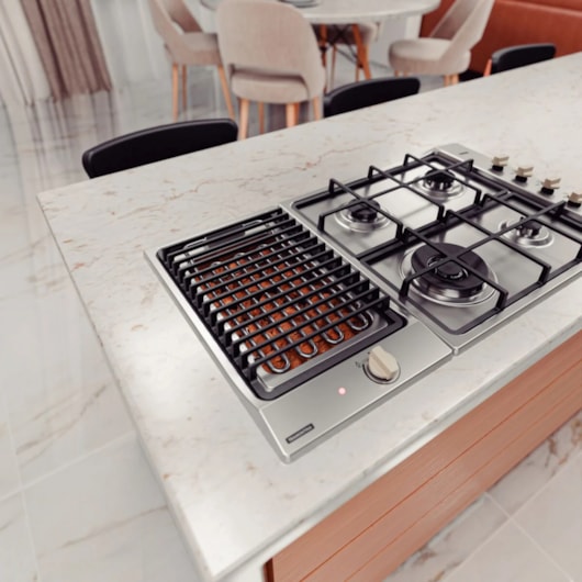 Cooktop Elétrico Dominó BBQ IX 30 Tramontina 220V - Imagem principal - bdec01a6-7342-43e4-b733-6dccf8e69795