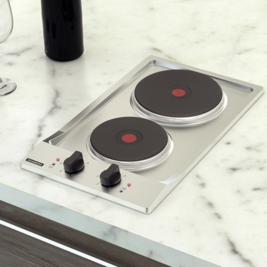 Cooktop Elétrico Dominó em Aço Inox com 2 Placas Térmicas em Ferro Fundido Tramontina - Imagem principal - d4567967-70a9-45a0-9801-0f297105b00c