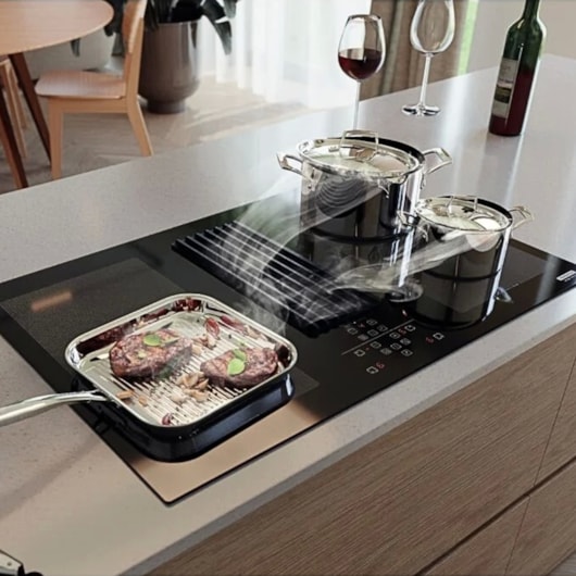 Cooktop Indução Tramontina Duo 4EI 80 Com Coifa Integrada Em Modo Depuração 220 V - Imagem principal - d9bb6dd6-1343-46f4-9208-0ddf3666925d