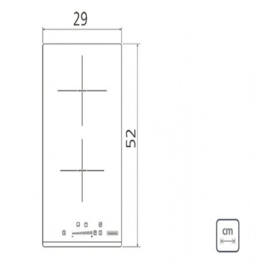 Cooktop por Indução Dominó Slider 2EI 30 com 2 Áreas de Aquecimento e Comando Touch Tramontina - Imagem principal - 9a37ea67-d02e-43a6-9c4d-5ae46a4af894