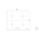Cooktop por Indução Square Slider B 4EI 60 Vitrocerâmico com 4 Áreas de Aquecimento e Comando Touch Tramontina - a999123e-0926-477a-a420-61bd378d50f2