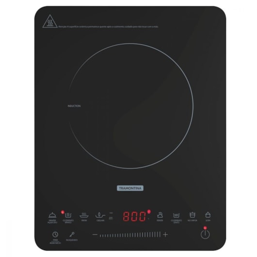 Cooktop Portátil Por Indução Slim Touch Tramontina 127v - Imagem principal - 3574c179-cec9-4ced-98a6-e33564131bed