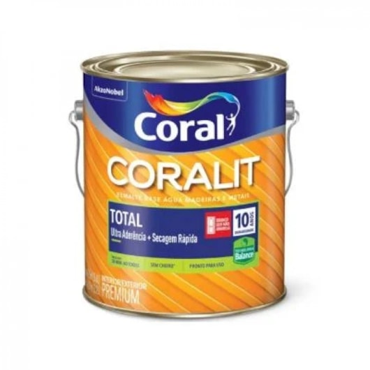 Coralit Total Fosco Branco 3,6L Coral - Imagem principal - 59f16ef9-9a76-413c-b063-b3e7e53f6e9e