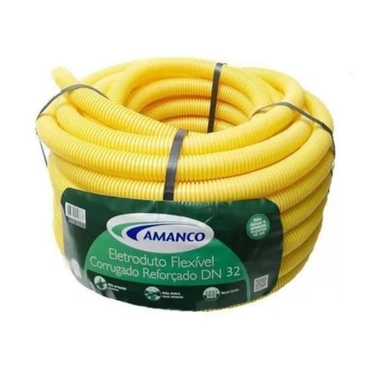 Corrugado Flexível Amarelo 20mm Rolo Com 50m Amanco - Imagem principal - 5fcaae56-bb07-41b7-8c30-5c3c26c67483