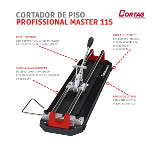 Cortador De Piso Profissional Master 115 Cortag - Imagem principal - 39d8b909-f4a3-4295-9e6f-ca3937fbbfc6
