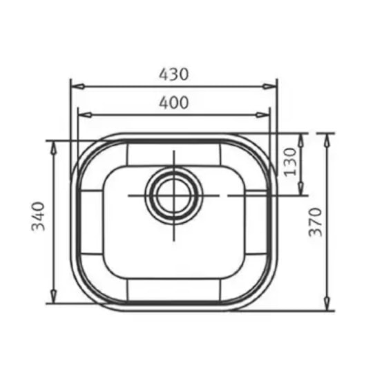 Cuba 304 Embutir Alto Brilho Docol 37x34x15cm - Imagem principal - 03ce15f9-08eb-43ee-aa0c-c41224d2b16d