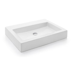 Cuba Apoio Retangular C/ Mesa 61x46cm Branco Docol