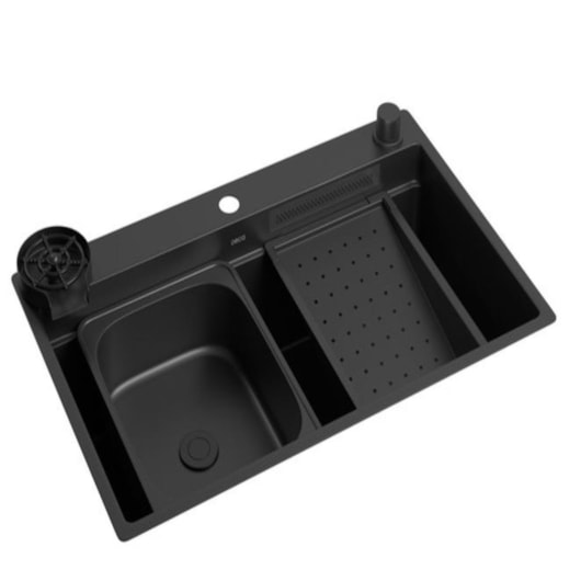 Cuba Cozinha WorkStation Black Matte Deca 75X40cm - Imagem principal - 5fa60356-b287-4f7e-86b9-8557394f2993