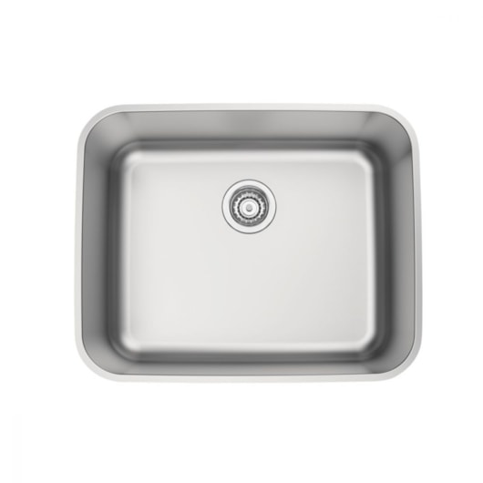 Cuba De Aço Com Válvula 4.1/2  R6 Inox Acetinado Tramontina 50x40cm - Imagem principal - 54cde4f3-4ff8-4b87-b803-52309ae62a8a