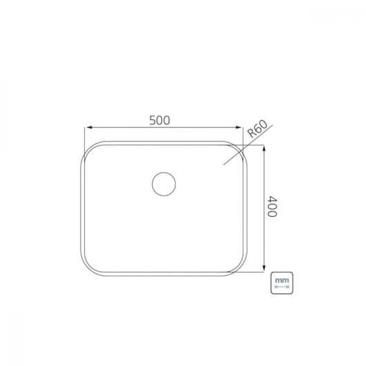 Cuba De Aço Com Válvula 4.1/2  R6 Inox Acetinado Tramontina 50x40cm - Imagem principal - 68fc784c-4bcf-4ba0-90ae-a0e5e1a56097