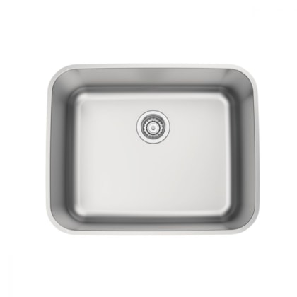 Cuba De Aço Com Válvula 4.1/2  R6 Inox Escovado Tramontina 50x40cm