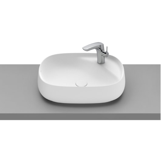 Cuba De Apoio 58cm,5x45,5cm Válvula 1.1/4 Beyond Blanco Mate Roca - Imagem principal - c092c18b-a9a4-44e4-bad2-0daf6862eae1