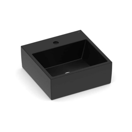 Cuba De Apoio Com Mesa Loft Q1 Mate Black Incepa 41x41cm