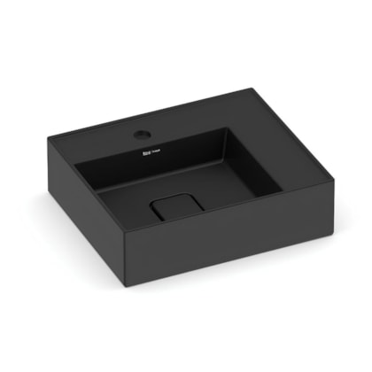 Cuba de apoio com Mesa Platinum Preto Roca 45,5x38,5 cm