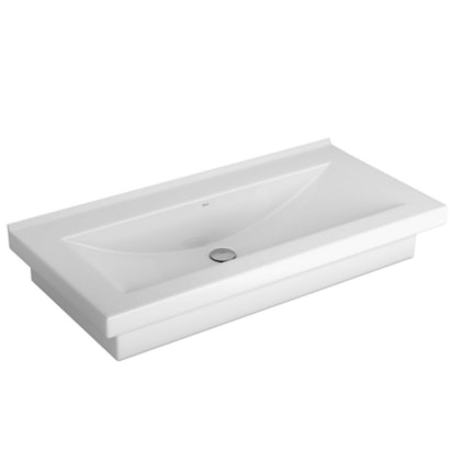 Cuba De Apoio E Sobrepor Retangular Branco Deca 90x45cm