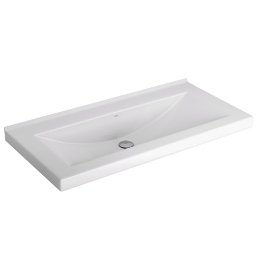 Cuba De Apoio E Sobrepor Retangular Branco Deca 90x45cm - Imagem principal - e24a14a4-ea50-430f-8e73-324fd948adcf