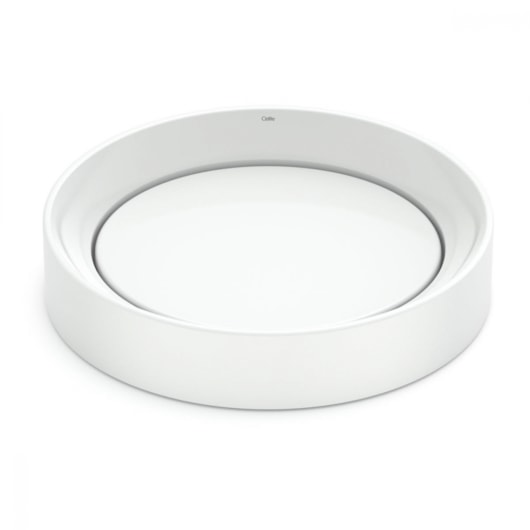 Cuba de Apoio Oval Design D5 Branco Celite 45x40cm - Imagem principal - 302ea499-ce79-4279-b44b-719b719d0948