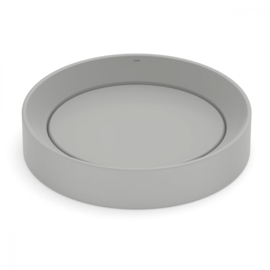 Cuba de Apoio Oval Design D5 Stone Celite 45x40cm - Imagem principal - 11adfe19-a2cc-4adb-9be0-89777fdc7459