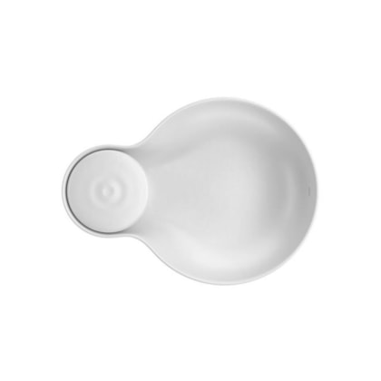 Cuba De Apoio Oval Oceano Branco Fosco Deca 60cm