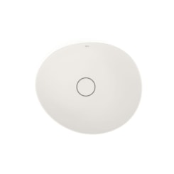 Cuba de Apoio Oval Ohtake Beige Roca 47x40,5cm