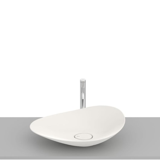 Cuba de Apoio Oval Ohtake Beige Roca 62,5x38,5cm - Imagem principal - 2efd84e1-6503-4c80-8c35-7186c37d458b