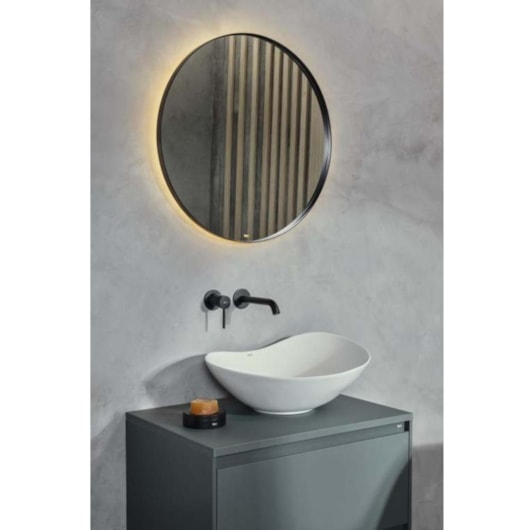 Cuba de Apoio Oval Ohtake Branco Matte Roca 47x40,5cm - Imagem principal - 0146f6ee-d620-4dd5-836a-6bfe2281f186