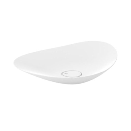 Cuba de Apoio Oval Ohtake Branco Matte Roca 62,5x38,5cm - Imagem principal - 88c727af-8fc9-40bf-937c-0bfc3052000a