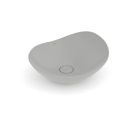 Cuba de Apoio Oval Ohtake Stone Roca 47x40,5cm