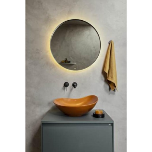 Cuba de Apoio Oval Ohtake Terracota Roca 47x40,5cm - Imagem principal - 4ccd5f0e-8c8f-445e-a764-81e53239b0f7