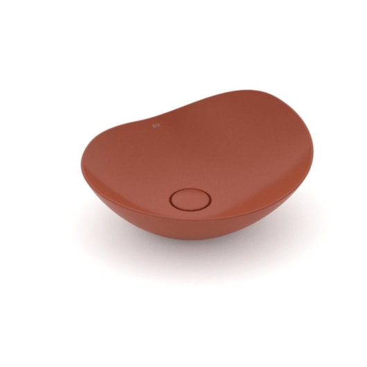 Cuba de Apoio Oval Ohtake Terracota Roca 47x40,5cm - Imagem principal - 24dc7706-694e-418a-a5ad-8331336b1490