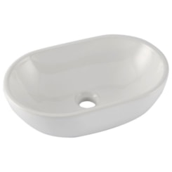 Cuba De Apoio Oval R29 Loft Branco Incepa  45x29 cm