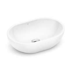 Cuba De Apoio Oval R29 Loft Branco Incepa  45x29 cm