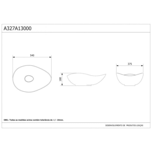 Cuba De Apoio Oval Ruy Ohtake 54X37,5Cm Blanco Mate Roca - Imagem principal - 7088d71e-b865-445b-9674-5c85e71b85ff